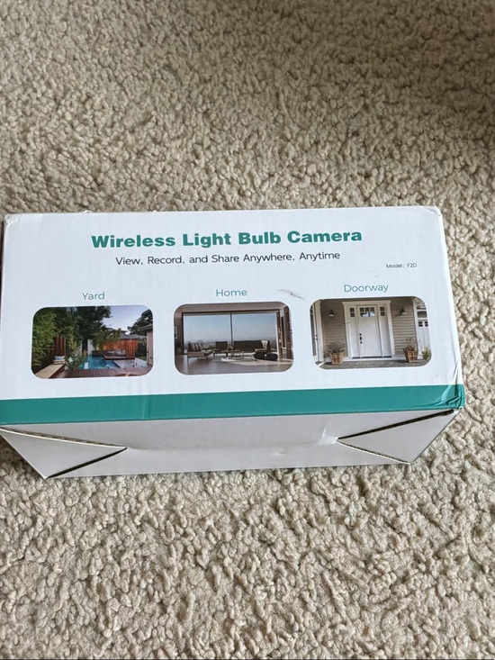 Other - Wireless Light Bulb Camera - White